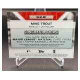 Mike Trout Relic 2021 Major League Material #MLM-MT Baseball Card