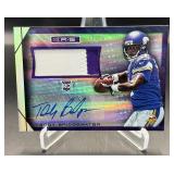 Teddy Brudgewater RPA /15 RC Auto 2 Color Patch 2014 Rookies and Stars #RM-TB Numbered 14/15 Rookie Minnesota Vikings Football Card