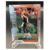 Joe Burrow RC 2020 Prizm Emergent #1 Rookie Football Card
