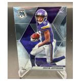 Justin Jefferson RC 2020 Mosaic #209 Rookie Minnesota Vikings Football Card