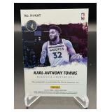 Karl-Anthony Towns Auto 2019-20 Hoops Ink #HI-KAT Minnesota Timberwolves Basketball Card