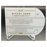 Miguel Sano Auto /99 Die Cut 2014 National Treasures #67 Numbered 98/99 Minnesota Twins Baseball Card