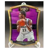 Andrew Wiggins /99 Die Cut Purple Prizm 2015-16 Select #141 Numbered 65/99 Minnesota Timberwolves Basketball Card