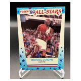 Michael Jordan 1989 Fleer All-Stars Sticker #3 Basketball Card