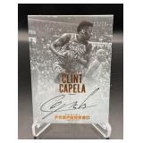 Clint Capela Auto/75 2016-17 Preferred #110 Numbered 37/75 Basketball Card