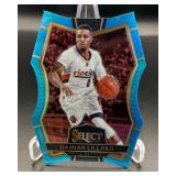 Damian Lillard /199 Die Cut Blue Prizm 2016-17 Select #156 Numbered 046/199 Basketball Card