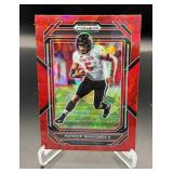 Patrick Mahomes Red Cracked Ice Prizm 2023 Draft Picks #81 Football Card