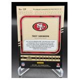 Trey Sermon RC Auto /149 2021 Gold Standard #129 Numbered 137/149 Rookie Football Card