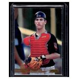 Joe Mauer Gold RC SP 2002 Topps Stadium Club Future Star #107 Rookie Minnesota Twins Baseballl Card