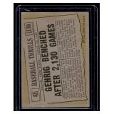 Lou Gherig 1961 Topps #405 Tough Find Vintage Baseball Card