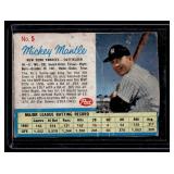 Mickey Mantle 1962 Post #5 Vintage Baseball Card