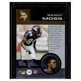 Randy Moss /1000 Gold Foil 1001 Invincible #133 Numbered 717/1000 Minnesota Vikings Football Card