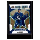 Quinn Hughes RC 2019-20 Upper Deck Credentials Star of the Night #1S-10 Rookie Hockey Card