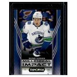 Quinn Hughes RC 2019-20 Upper Deck Synergy Millenial Impact #MI-15 Rookie Hockey Card