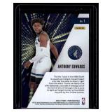 Anthony Edwards RC 2020-21 Prizm Instant Impact #1 Rookie Minnesota Timberwolves Basketball Card