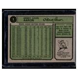 Hank Aaron 1974 Topps All-Time HR King #1 Vintage Baseball Card