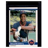 Darryl Starawberry RC 1984 Fleer Update #599 Rookie Vintage Baseball Card