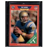 Troy Aikman 1989 Pro Set #490 Rookie Football Card