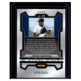 Johan Santana /199 Blue Refractor Prizm 2023 #34 Numbered 096/199 Minnesota Twins Baseball Card