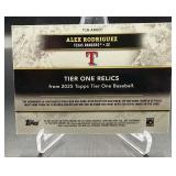 Alex Rodriguez Dual Relic /75 Game Used 2025 Topps Tiew One #T1R-ARO Numbered 67/75 Baseball Card