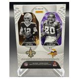 Cris Carter / Chris Olave /99 Dual Relic 2022 Illusions Rookie Idols #RM-OC Football Card