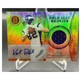 Kyle Rudolph RPA /50 RC Auto Relic 2011 Gold Standard Gold Leaf Rookies #14 Numbered 10/50 Rookie Minnesota Vikigns Football Card