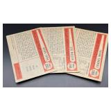 1954 Bowamn Baseball 3-Card Vintage Lot
