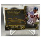 Miguel Sano Auto /50 2016 Topps Five Star Golden Graphs #FSGC-MS Numbered 16/50 Minnesota Twins Baseball Card