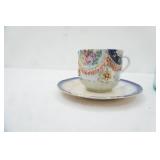 Vintage Glassware. Ball aqua blue jar & glass lid, Fenton white milk glass hobnail fan vase