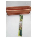 Window Flower Pot 24" x8" x6" ,Twist and stay binders