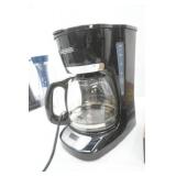 Kitchenware Lot: Black & Decker Coffee Maker, Ambiano Single Serve Espresso Maker, Tavana Water Infuser