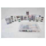 Glass, Stone & Other Beads, Small Bead Bin. (beads are separated in organizing cylinders)