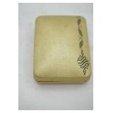 Jewelry Lot. Necklace, Earrings 1950s "Bluebird Styled Marble" jewelry box