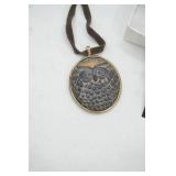 Fashion Jewelry Lot: Owl Pendant Necklace, Earrings