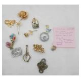 Jewelry Lot: Pins. Giovanni, Slovakia, Spain, Enamel