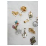 Jewelry Lot: Pins. Giovanni, Slovakia, Spain, Enamel