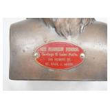 (3ct) Vintage Patriotic Coin Banks. 2 Benjamin Franklin, 1 Safe