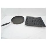 Cast Iron 12" Frying Pan & Broiling Pan
