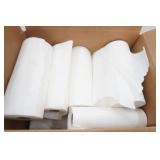 Box of Partial Paper Towel Rolls