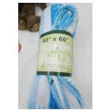 TY Beanie Babies & NEW 50x60" Fleece Throw Blanket