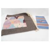 Native American Wool Wall Hanging, Small Mat