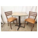 Cafe Table and 2 Chairs.