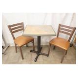 Cafe Table and 2 Chairs.