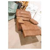 Brown Suede Recliner Rocker