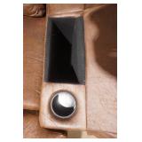 Brown Suede Recliner Rocker