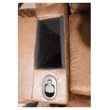 Brown Suede Recliner Rocker