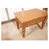 Wooden Side Table 28"x 19"x 20