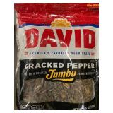 DAVID Cracked Pepper Jumbo Sunflower Seeds 4-Pack - 5.25 oz Bags