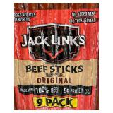Jack Link's Original Beef Sticks 9-Pack (2 ct) - Best By Jan 2026
