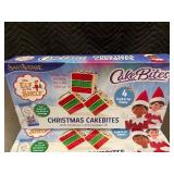 Cake Bites Christmas Cakebites - 4 Grab & Go Packs per Box (8 oz) - 4 Boxes